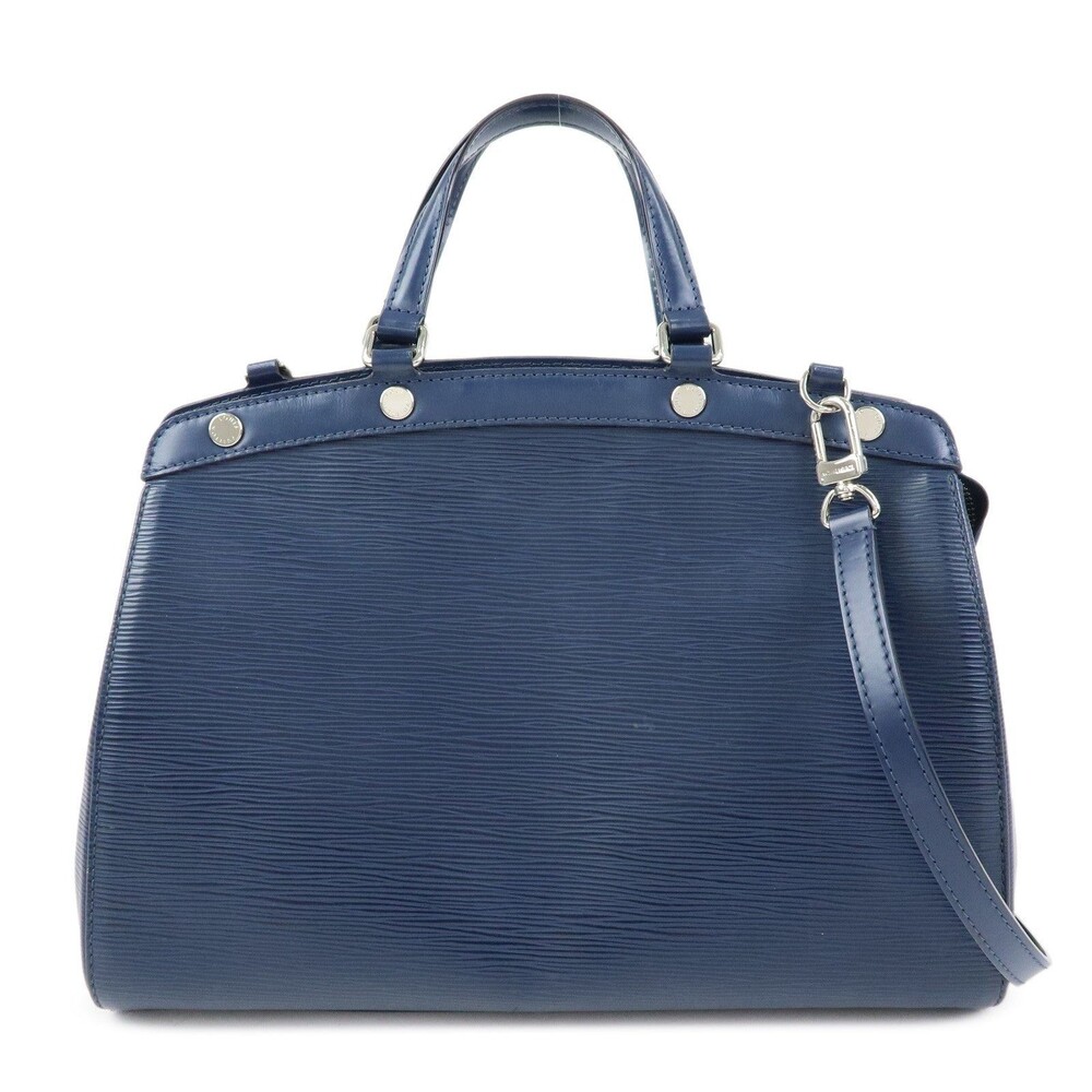 Louis Vuitton Epi Brea MM Handbag Blue